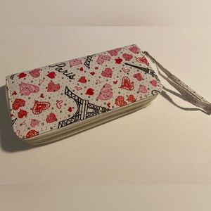 Wallet for women- white and red- new with tags